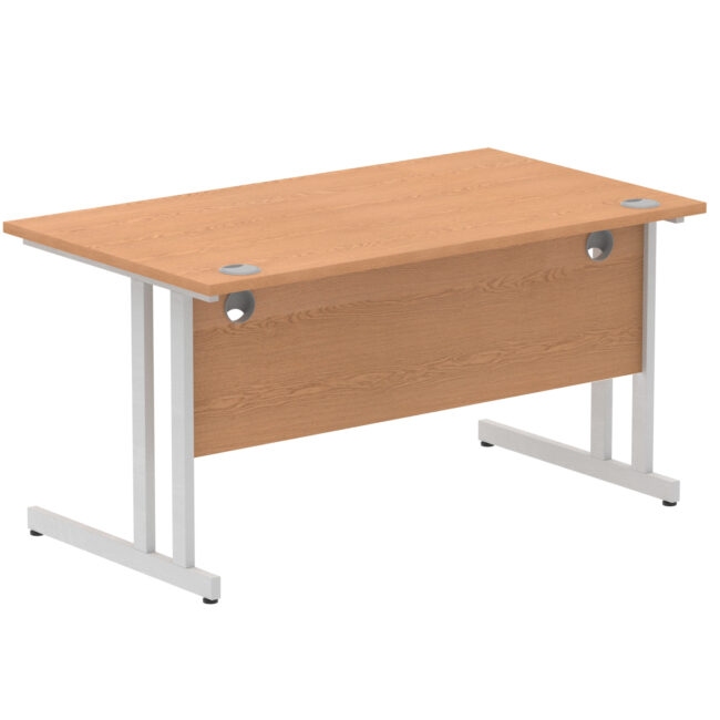 impulse 1400mm straight desk cantilever leg