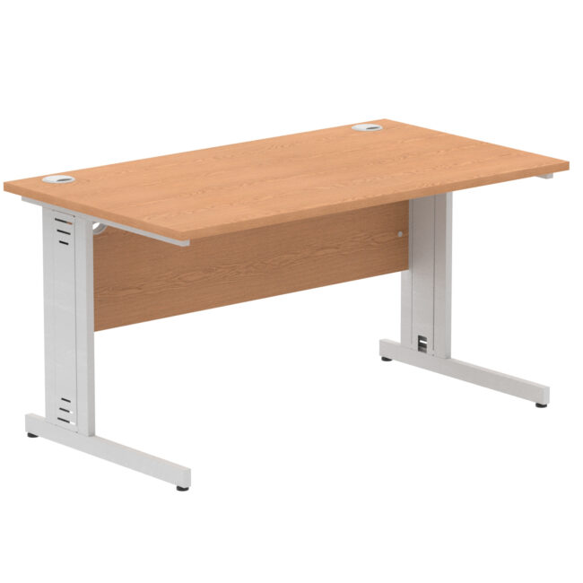 impulse 1400mm straight desk cable managed leg