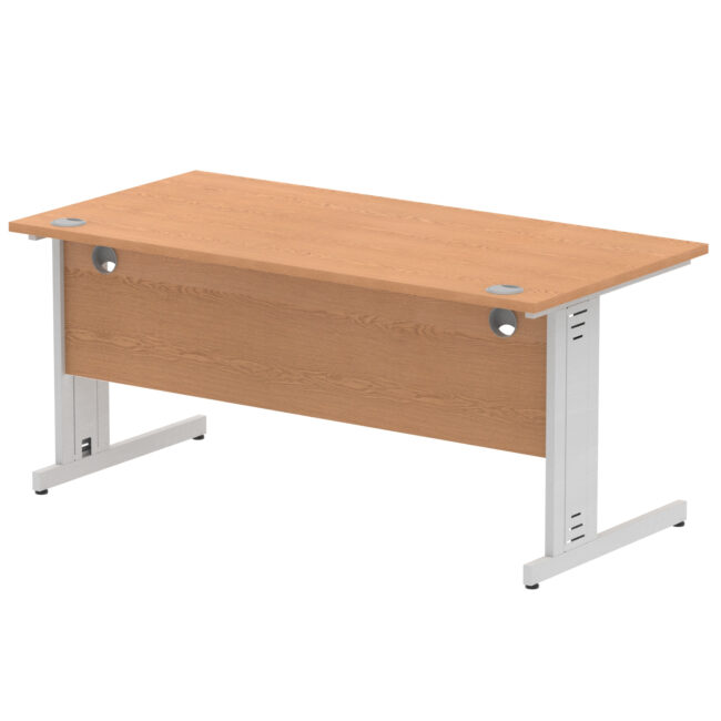 impulse 1600mm straight desk cable managed leg