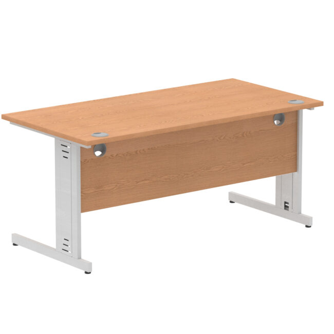 impulse 1600mm straight desk cable managed leg