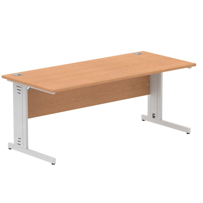 impulse 1800mm straight desk cable managed leg