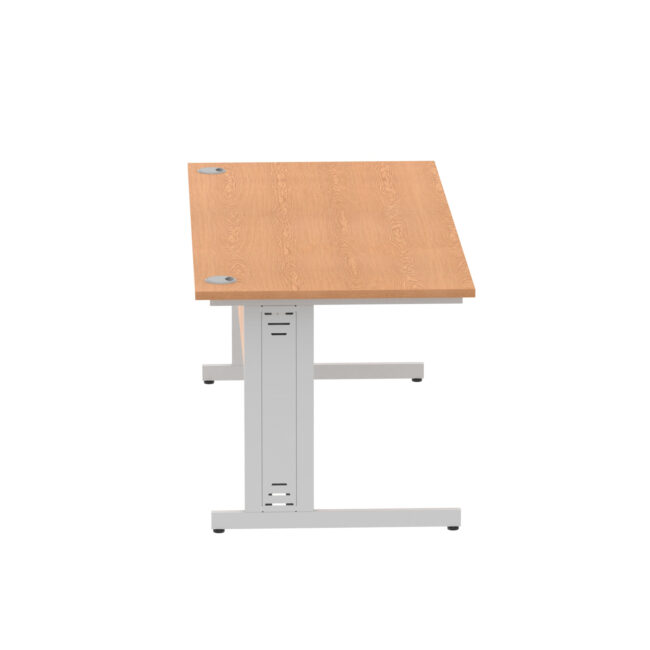 impulse 1800mm straight desk cable managed leg