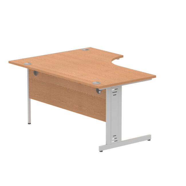 impulse 1600mm left crescent desk cable managed leg