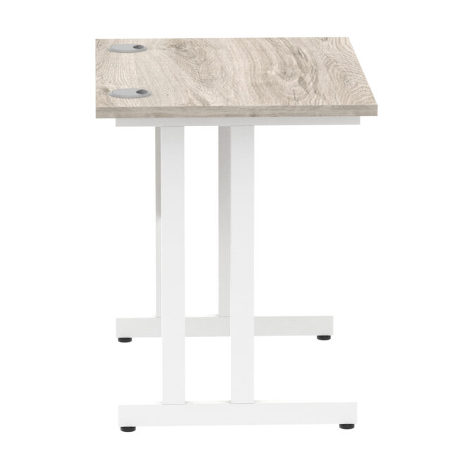 impulse 800mm slimline desk cantilever leg