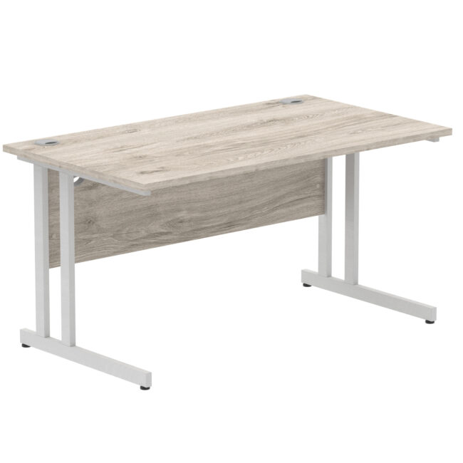 impulse 1400mm straight desk cantilever leg