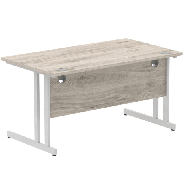 impulse 1400mm straight desk cantilever leg