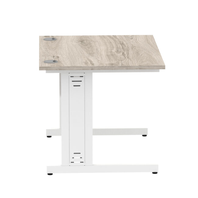 impulse 1000mm straight desk cable managed leg