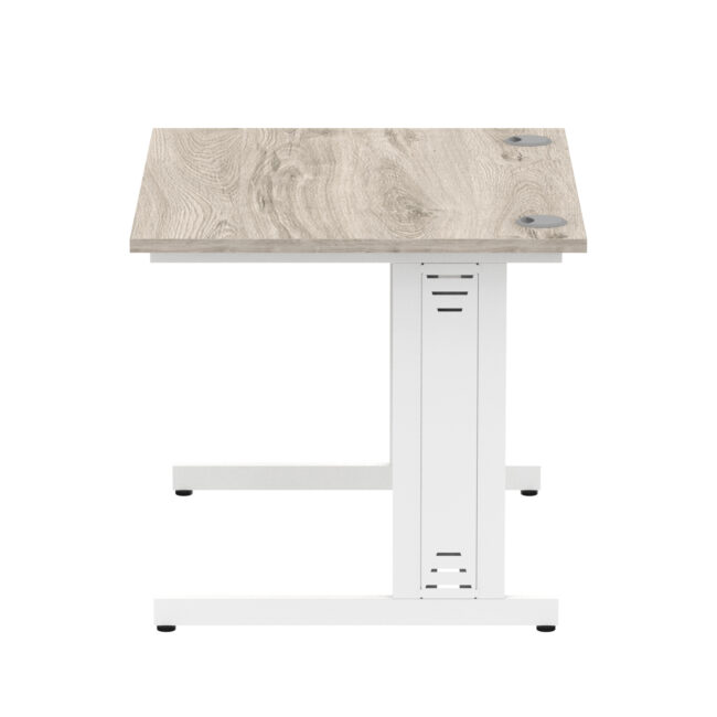 impulse 1000mm straight desk cable managed leg