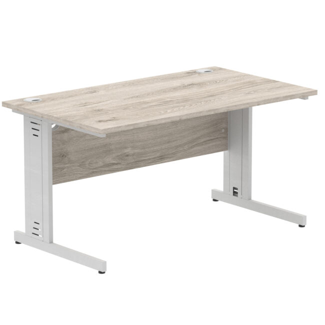 impulse 1400mm straight desk cable managed leg