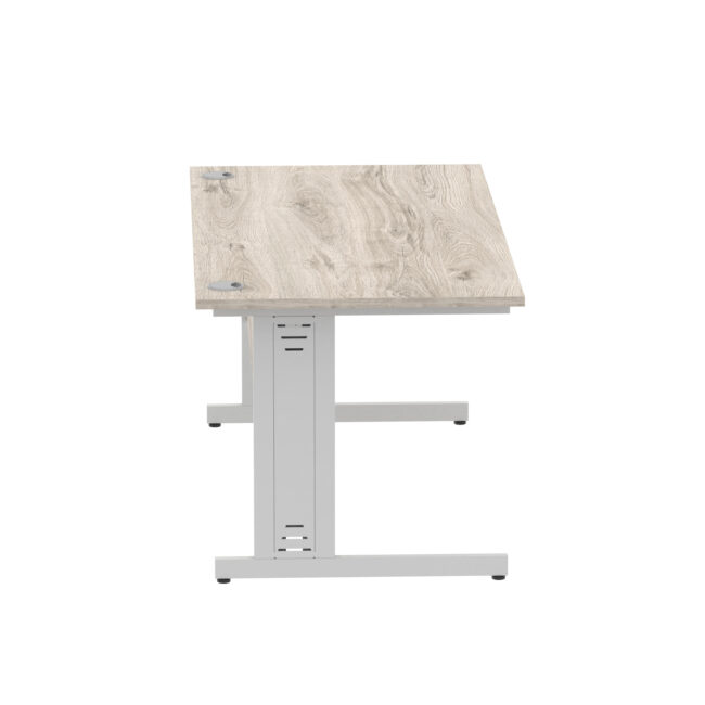 impulse 1600mm straight desk cable managed leg