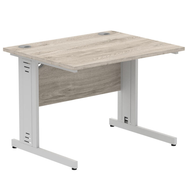 impulse 1000mm straight desk cable managed leg