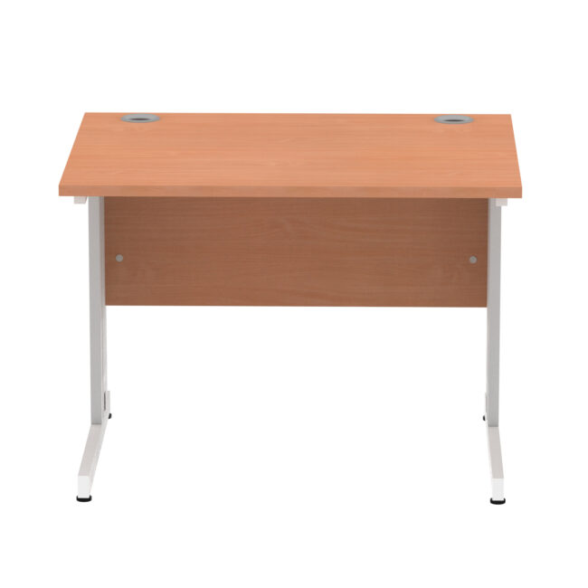 impulse 1000mm straight desk cable managed leg