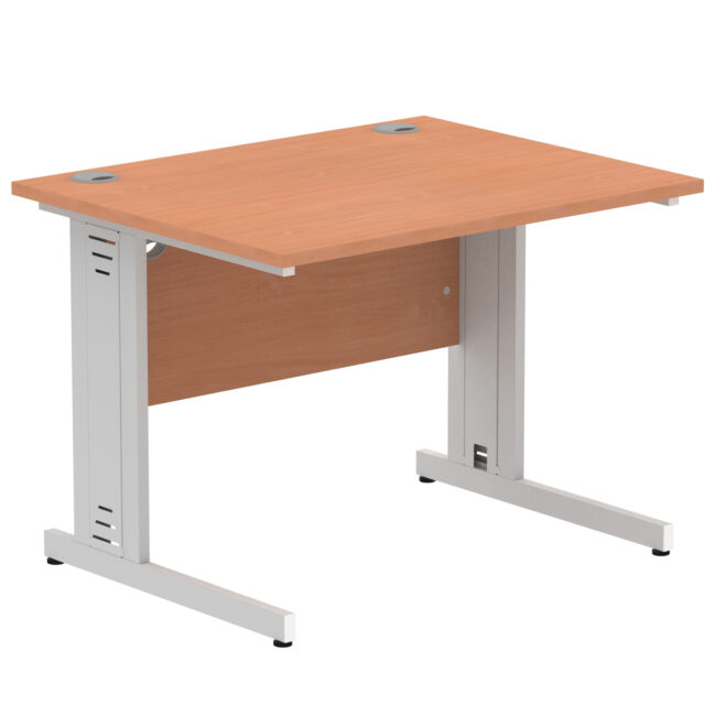impulse 1000mm straight desk cable managed leg