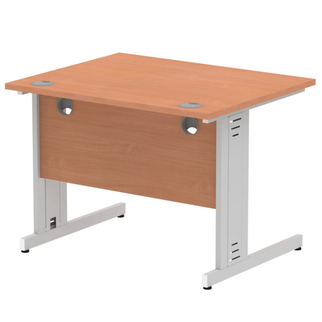 impulse 1000mm straight desk cable managed leg