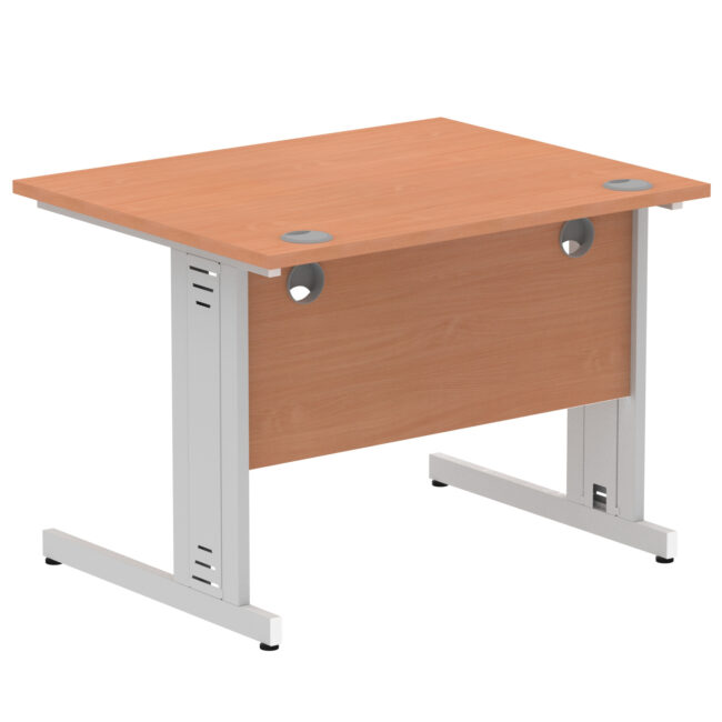 impulse 1000mm straight desk cable managed leg