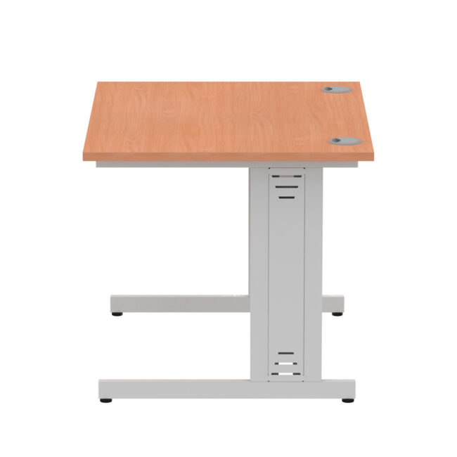 impulse 1000mm straight desk cable managed leg
