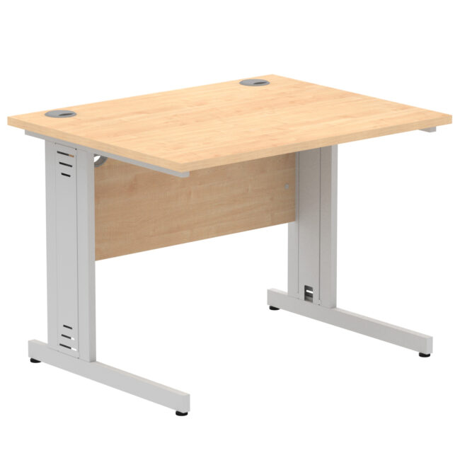 impulse 1000mm straight desk cable managed leg