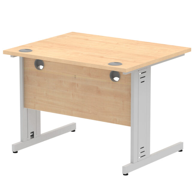 impulse 1000mm straight desk cable managed leg