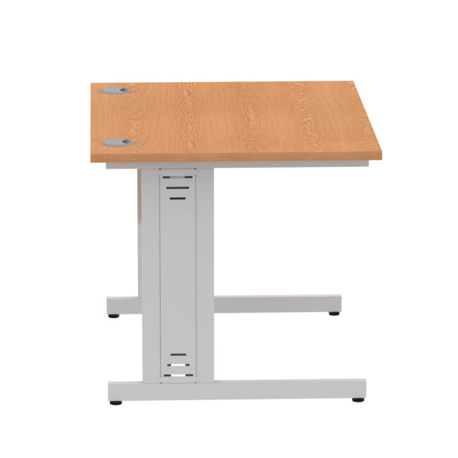 impulse 1000mm straight desk cable managed leg