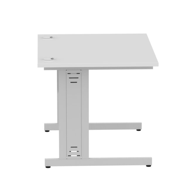 impulse 1000mm straight desk cable managed leg