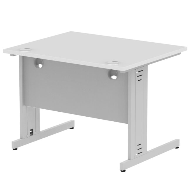 impulse 1000mm straight desk cable managed leg