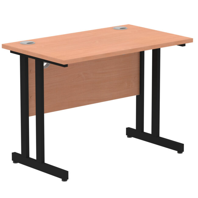 impulse 1000mm slimline desk cantilever leg