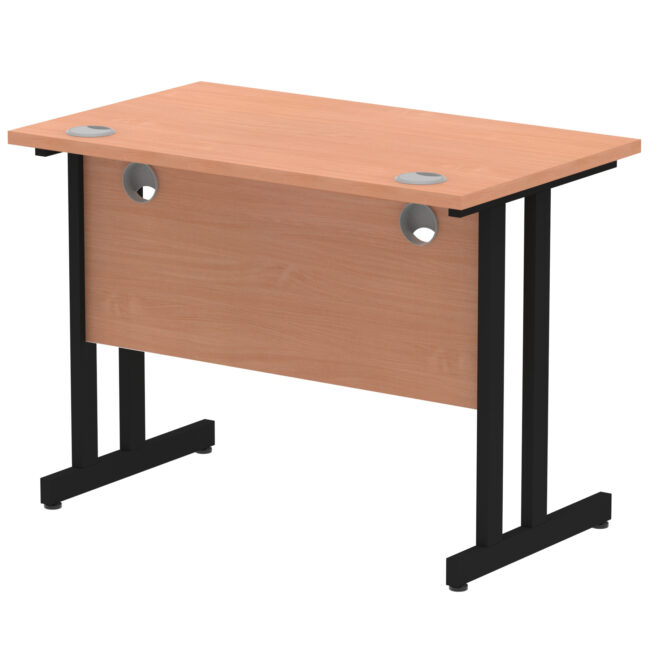 impulse 1000mm slimline desk cantilever leg