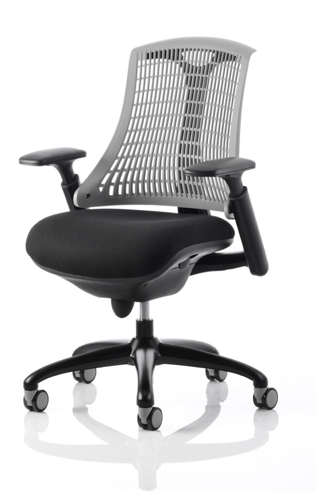 flex medium back black frame task operator office chair with arms