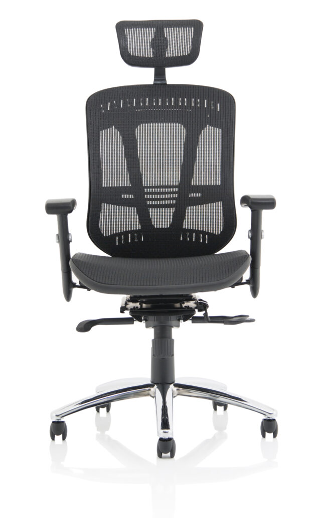 mirage ii mesh back task operator office chair with height adjustable arms