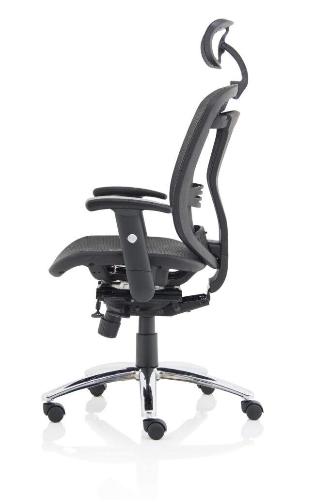 mirage ii mesh back task operator office chair with height adjustable arms
