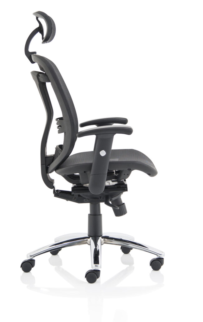 mirage ii mesh back task operator office chair with height adjustable arms