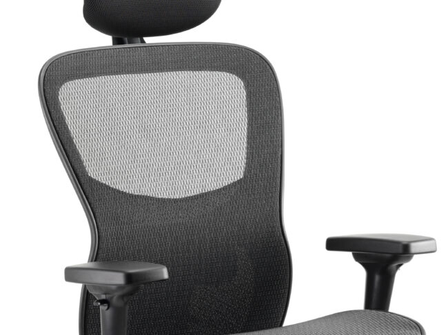 stealth shadow high mesh back ergonomic posture chair with arms