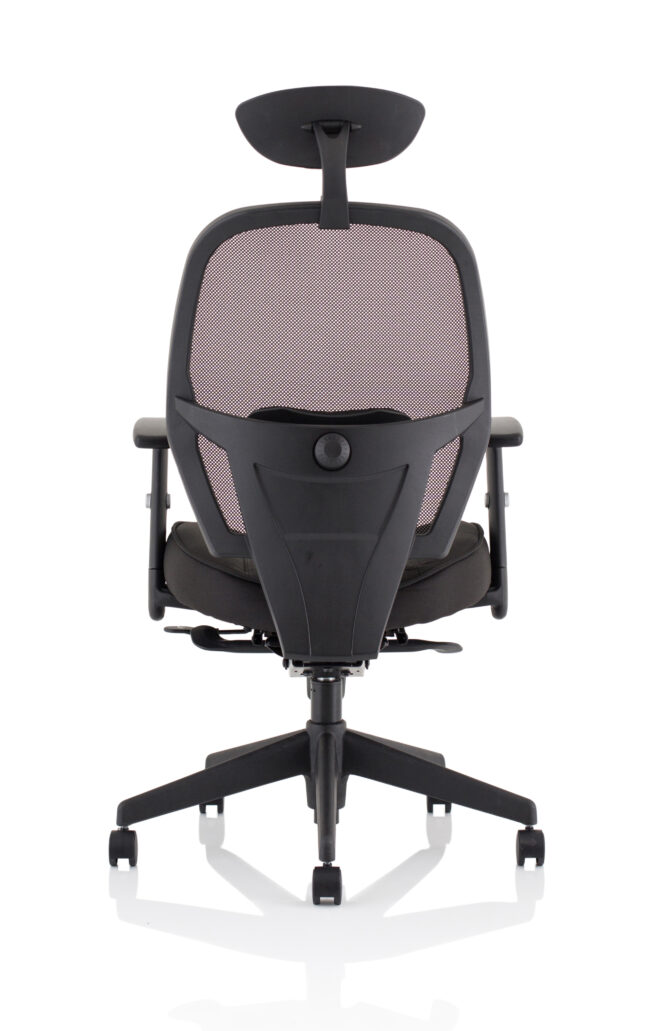 denver high mesh back black task operator office chair with arms