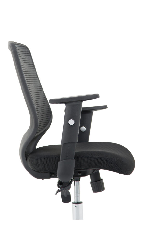 relay medium mesh back task operator office chair with arms