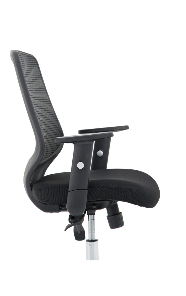 relay medium mesh back task operator office chair with arms
