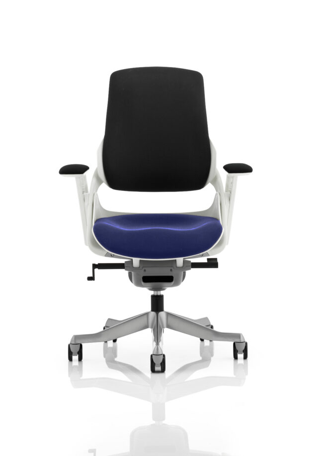 zure high back white shell executive office chair with arms