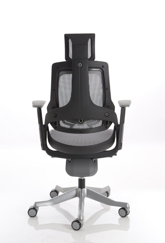 zure high back black shell executive office chair with arms