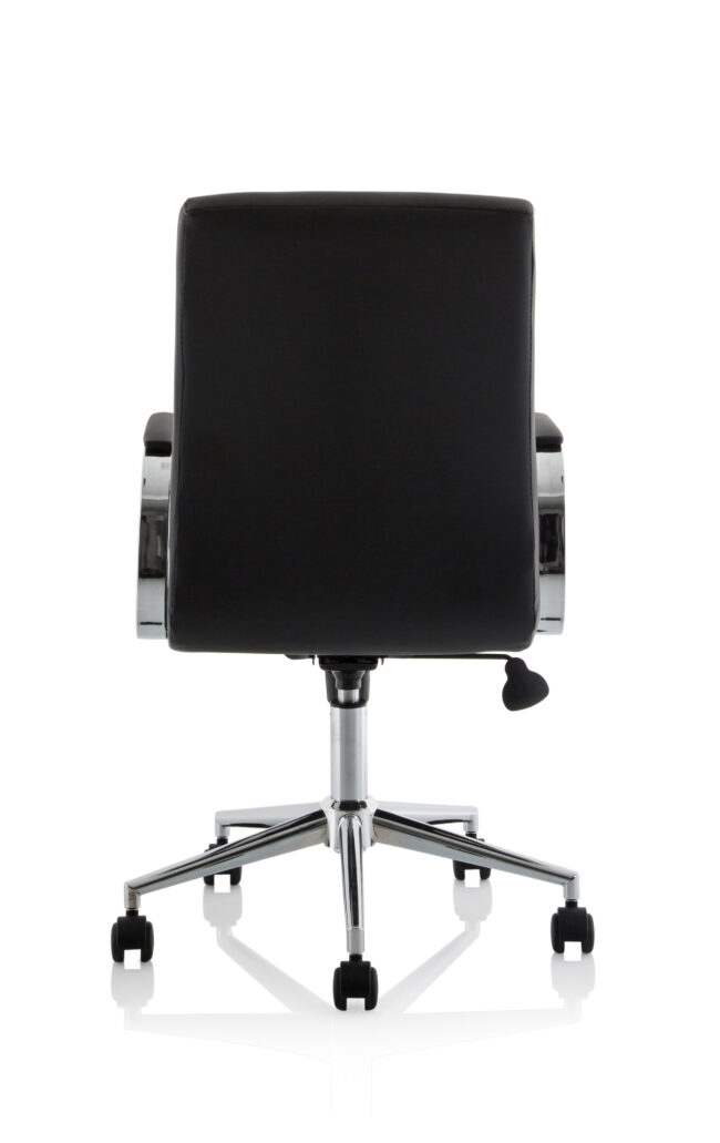 ezra medium back leather executive office chair with arms