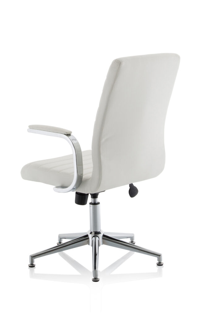 ezra medium back leather executive office chair with arms