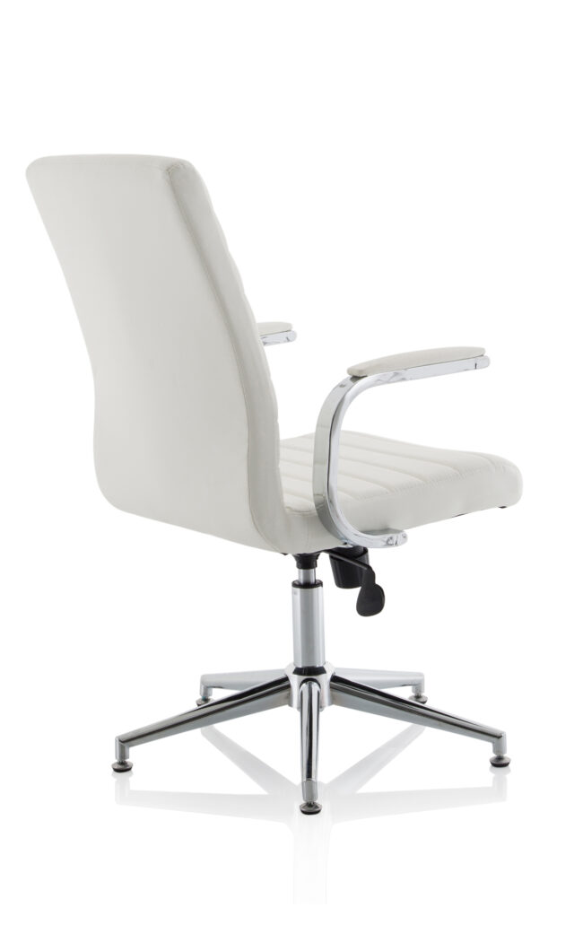 ezra medium back leather executive office chair with arms