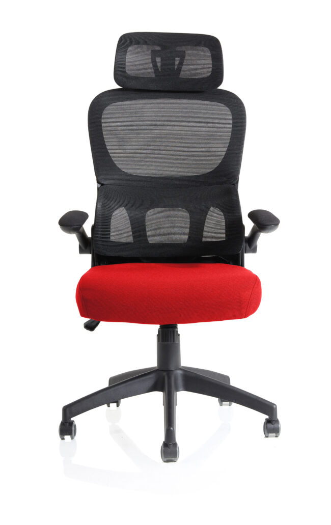 iris task operator mesh back fabric seat with headrest