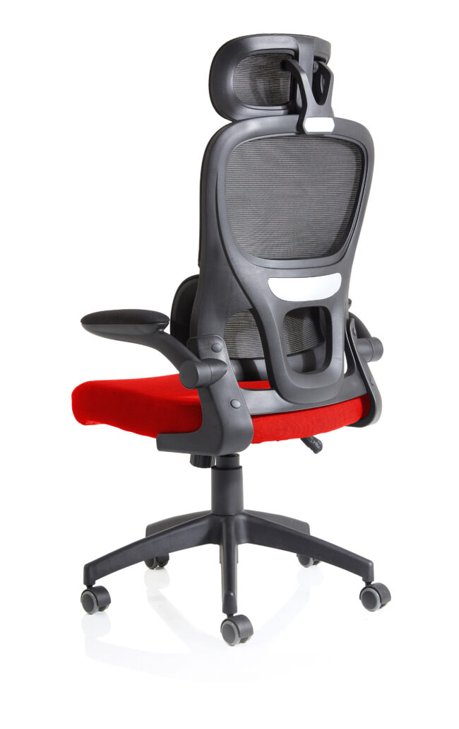 iris task operator mesh back fabric seat with headrest