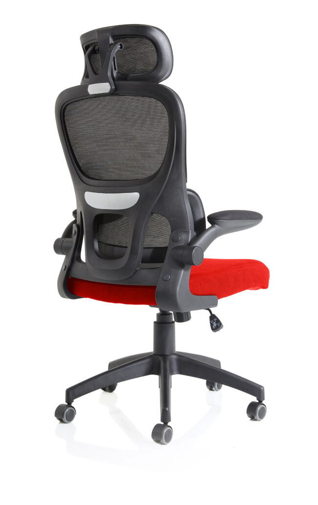 iris task operator mesh back fabric seat with headrest