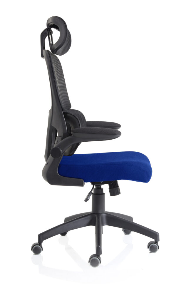 iris task operator mesh back fabric seat with headrest