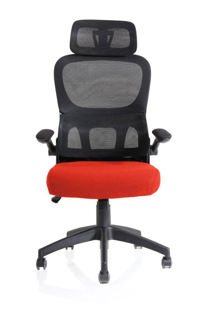 iris task operator mesh back fabric seat with headrest