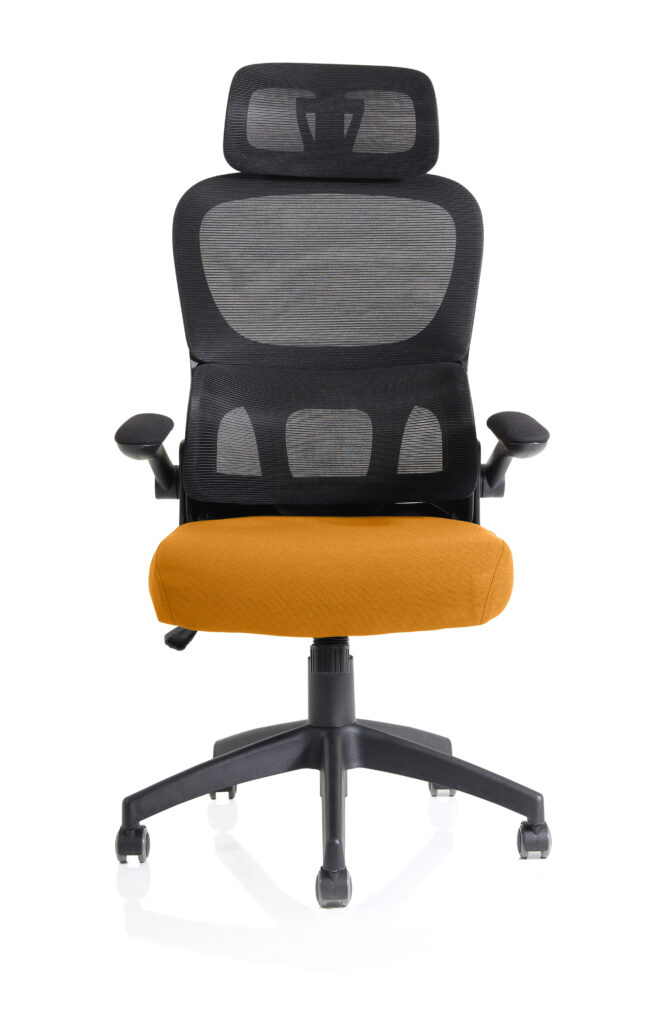 iris task operator mesh back fabric seat with headrest