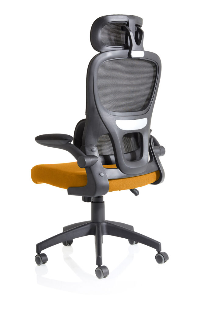 iris task operator mesh back fabric seat with headrest