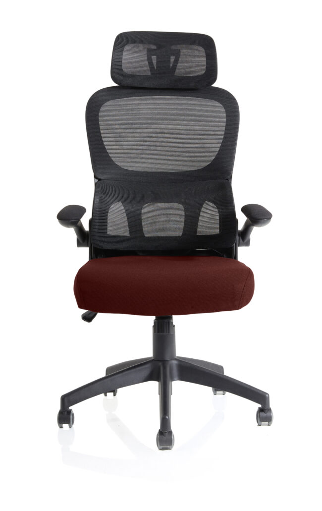iris task operator mesh back fabric seat with headrest