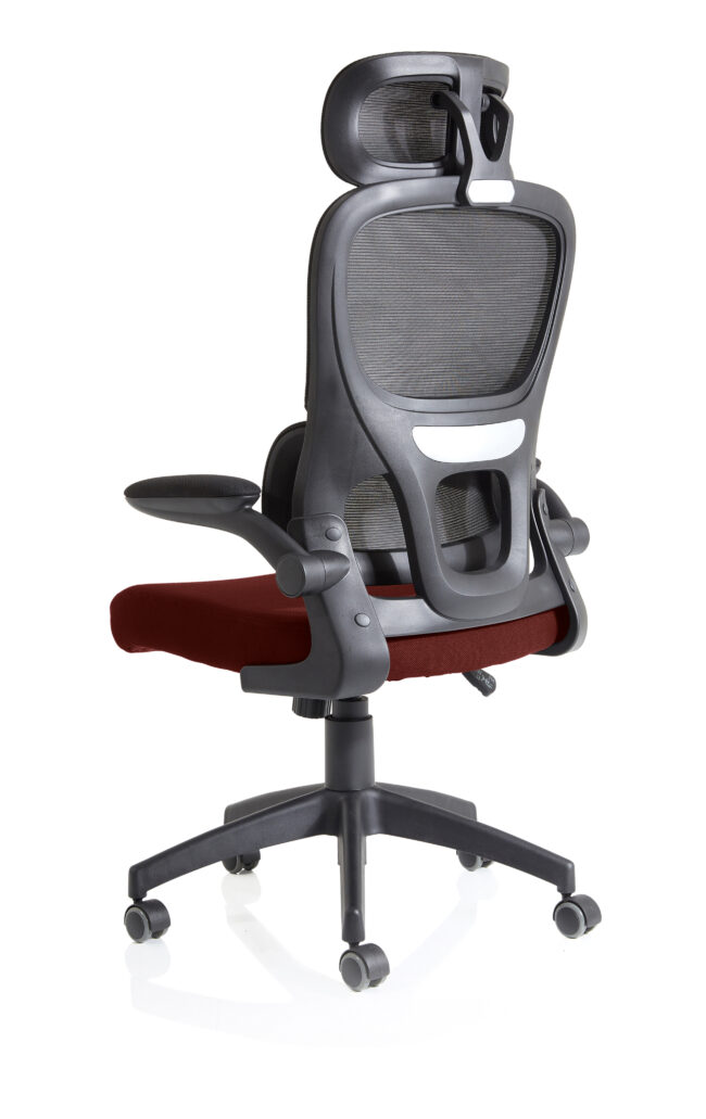 iris task operator mesh back fabric seat with headrest