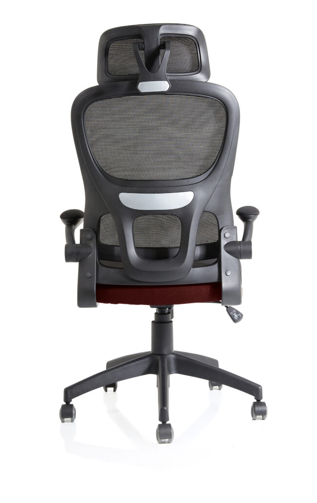 iris task operator mesh back fabric seat with headrest